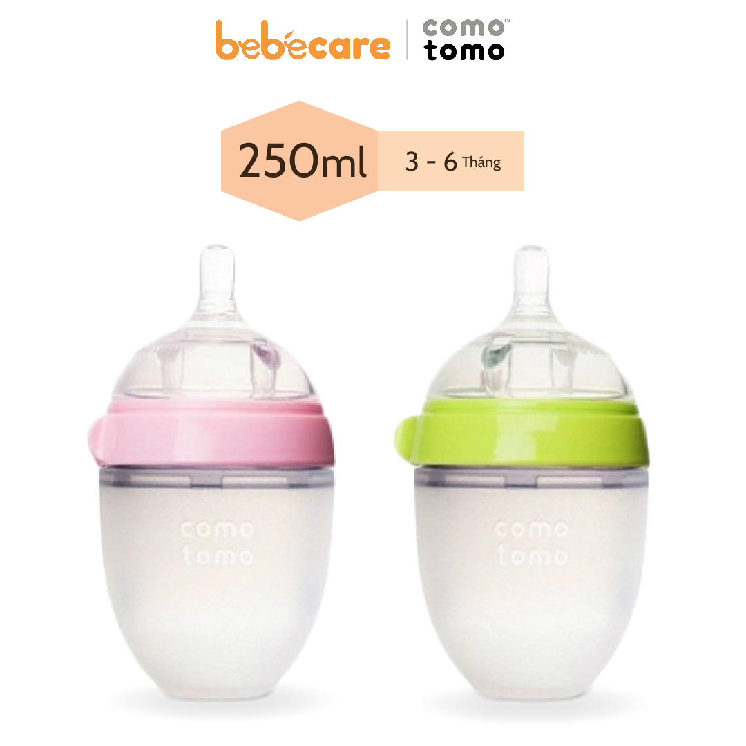 Bộ 2 bình sữa comotomo hồng 250ml (3-6 tháng)-01